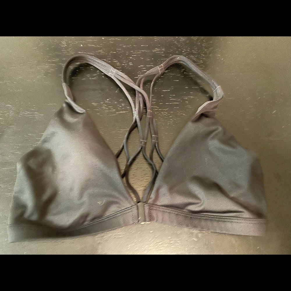 Strappy sports bra